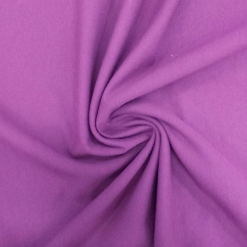 French Terry Sommersweat Uni Lila Pflaume